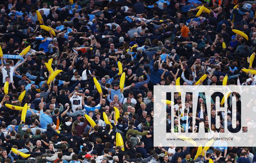 Manchester City fans with inflatable bananas Liverpool v Manchester City, Premier League, Football, Anfield, Liverpool, UK - 11 Oct 2026Liverpool Anfield United Kingdom