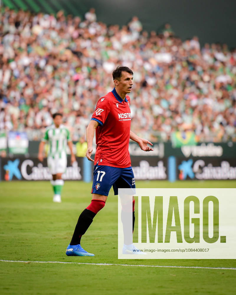 ESP: LaLiga EA Sports Real Betis v CA Osasuna Ante Budimir of Osasuna during LaLiga EA Sports match between Real Betis v CA Osasuna played at Benito Villamarin Stadium, Seville on October 11 2026 in Spain Spain Soccer