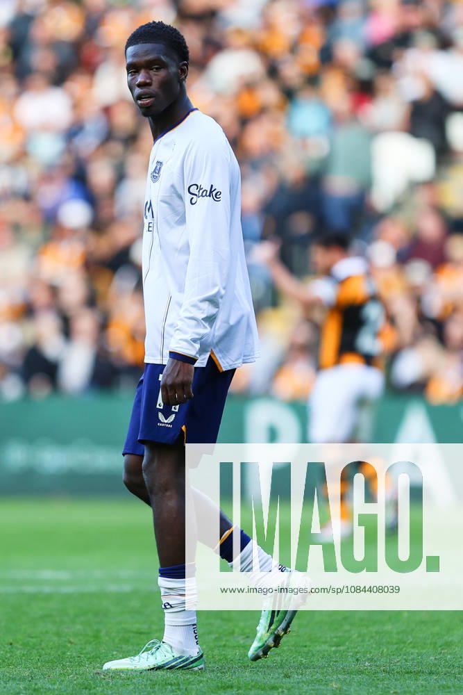 KINGSTON UPON HULL, ENGLAND, OCTOBER 11: Thierno Barry of Everton FC during a Premier League 2026-27 match between Hull City and Everton FC at the MKM Stadium on October 11, 2026 in Kingston Upon Hull, England. (Photo by Zach Forster Sports Press Photo)