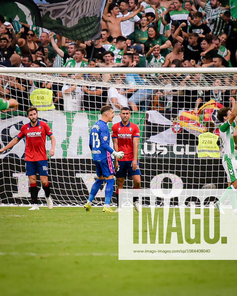ESP: LaLiga EA Sports Real Betis v CA Osasuna Aitor Fernandez of Osasuna during LaLiga EA Sports match between Real Betis v CA Osasuna played at Benito Villamarin Stadium, Seville on October 11 2026 in Spain Spain Soccer