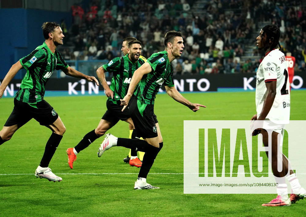 Foto IPP Albano Angilletta Reggio Emilia 11 10 2026 Calcio Campionato di serie A 2026 2027 Sassuolo - Milan nella foto: Cas Odenthal esulta per il gol Italy Photo Press World Copyright italy ITALY