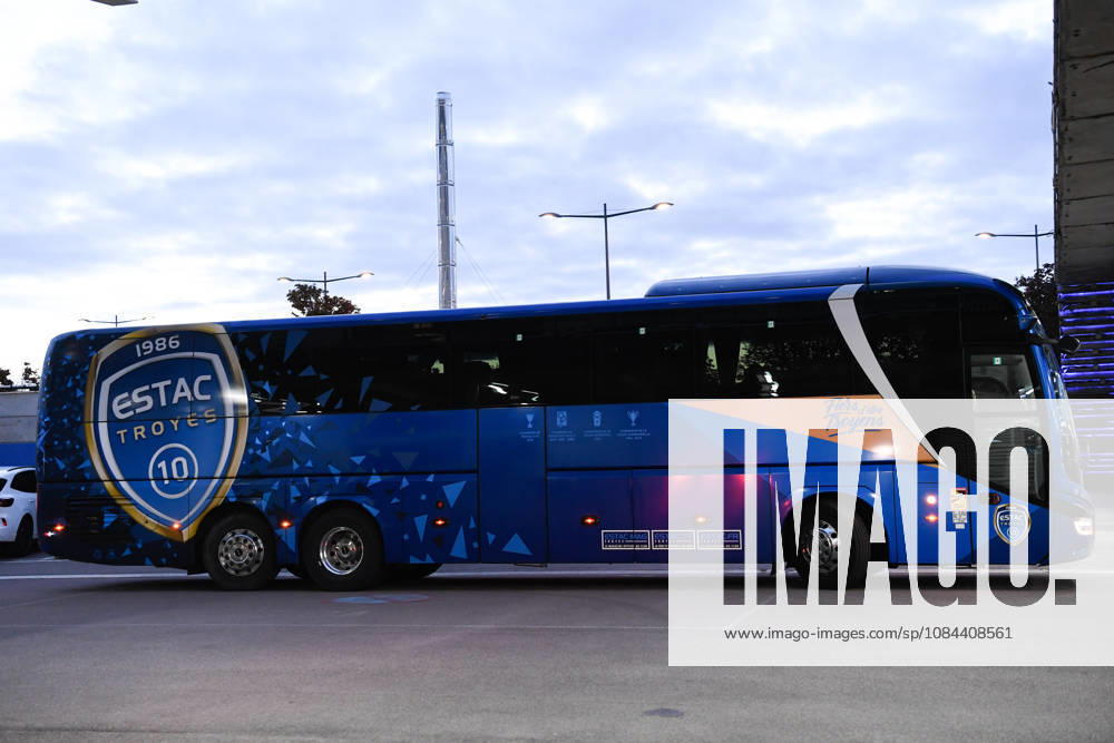 ESTAC Troyes v Olympique de Marseille - Ligue 1 McDonald s 2026 2027 Bus of ESTAC Troyesduring Ligue 1 McDonald s match between Troyes and Marseille at Stade de l Aube on October 11, 2026 in Troyes, France. Troyes France