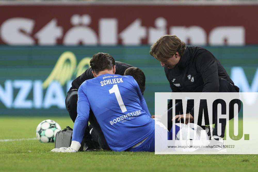 Torwart Timo Schlieck (SC Verl) liegt verletzt am Boden waehrend des Spiels der 3. Liga zwischen Fortuna Duesseldorf und SC Verl, Merkur Spiel-Arena am 11. October 2026 in Duesseldorf, Deutschland. (Foto von Oliver Kaelke DeFodi Images) +++ Torwart Timo Schlieck (SC Verl) injured on the ground during the 3. Liga match between Fortuna Duesseldorf and SC Verl at Merkur Spiel-Arena on October 11, 2026 in Dusseldorf, Germany. (Photo by Oliver Kaelke DeFodi Images) DFB DFL REGULATIONS PROHIBIT ANY USE OF PHOTOGRAPHS AS IMAGE SEQUENCES AND OR QUASI-VIDEO. (Photo by Oliver Kaelke DeFodi Images) -