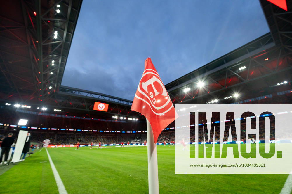 Deutschland: 3. Liga 2026 2027 Fortuna Düsseldorf vs. SC Verl 8. Spieltag 12.10.2026 Merkur Spiel-Arena (Nordrhein-Westfalen) Stadion, Gesamtansicht Überblick Eckfahne