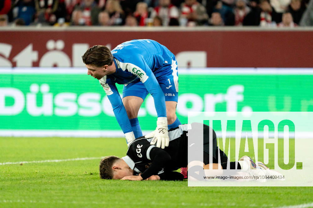 Deutschland: 3. Liga 2026 2027 Fortuna Düsseldorf vs. SC Verl 8. Spieltag 12.10.2026 Merkur Spiel-Arena (Nordrhein-Westfalen) Timo Schlieck (SC Verl, 1) Janne Bernier (SC Verl, 34)