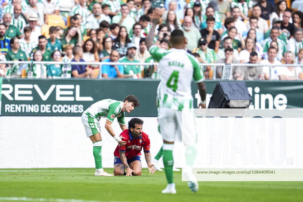 Ruben Garcia of CA Osasuna laments during the Spanish league, LaLiga EA Sports, football match played between Real Betis and CA Osasuna at La Cartuja stadium on October 11, 2026, in Sevilla, Spain. Sevilla Spain - ZUMAa181 20261011_zaa_a181_198