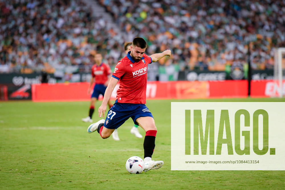 ESP: LaLiga EA Sports Real Betis v CA Osasuna Inigo Arguibide of Osasuna during LaLiga EA Sports match between Real Betis v CA Osasuna played at Benito Villamarin Stadium, Seville on October 11 2026 in Spain Spain Soccer