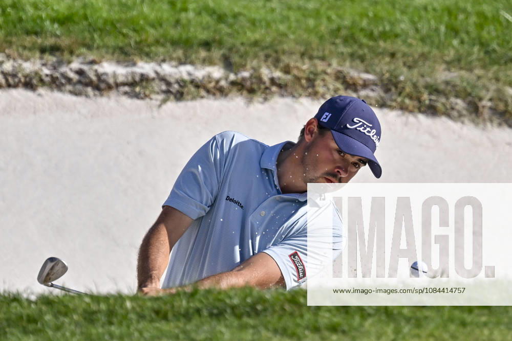 JACOB SKOV OLESEN of Denmark hit the ball out of the bunker during the Open de Espao±a presented by Madrid at Club de Campo Villa de Madrid on October 11, 2026 in Madrid, Spain. Madrid Spain - ZUMAc312 20261011_zsp_c312_250