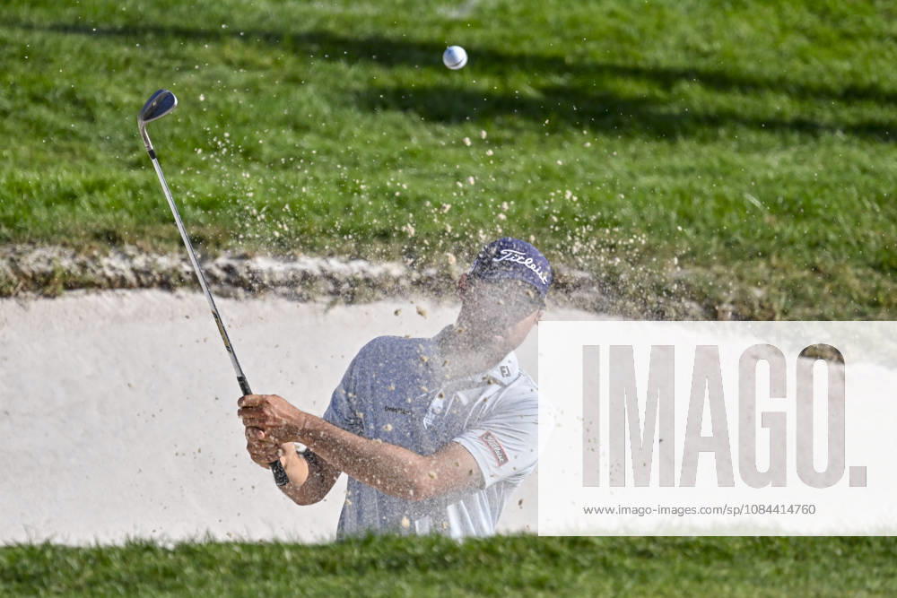 JACOB SKOV OLESEN of Denmark hit the ball out of the bunker during the Open de Espao±a presented by Madrid at Club de Campo Villa de Madrid on October 11, 2026 in Madrid, Spain. Madrid Spain - ZUMAc312 20261011_zsp_c312_251