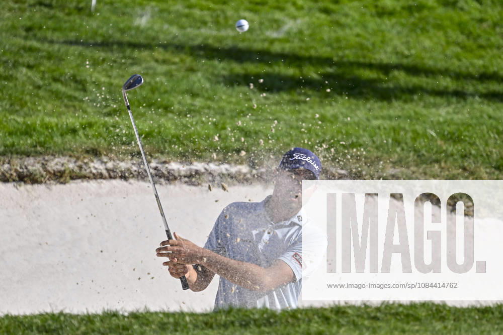 JACOB SKOV OLESEN of Denmark hit the ball out of the bunker during the Open de Espao±a presented by Madrid at Club de Campo Villa de Madrid on October 11, 2026 in Madrid, Spain. Madrid Spain - ZUMAc312 20261011_zsp_c312_252