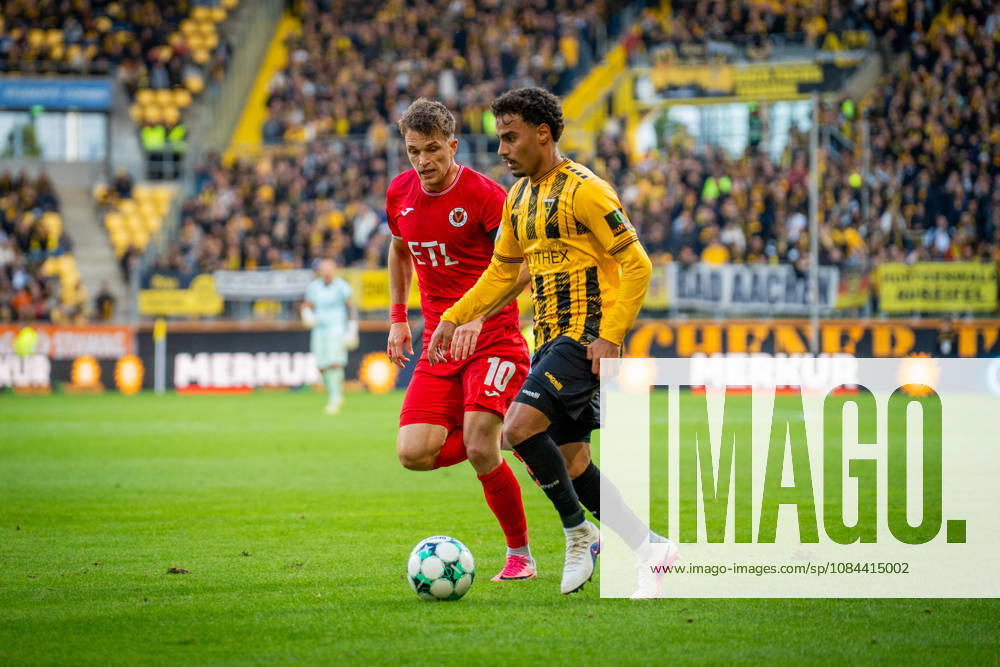 Mehdi Loune (Alemannia Aachen, 10) und David Otto (FC Viktoria Koeln, 10) TSV Alemannia Aachen vs. FC Viktoria Koeln, Fussball, 3. Liga, 8. Spieltag, Saison 2026 2027, 11.10.2026 DFB REGULATIONS PROHIBIT ANY USE OF PHOTOGRAPHS AS IMAGE SEQUENCES AND OR QUASI-VIDEO TSV Alemannia Aachen vs. FC Viktoria Koeln, Fussball, 3. Liga, 8. Spieltag, Saison 2026 2027, 11.10.2026 Aachen