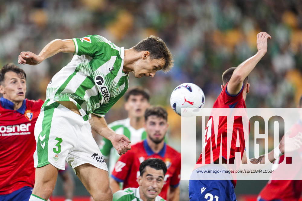 Diego Llorente of Real Betis Balompie in action during the Spanish league, LaLiga EA Sports, football match played between Real Betis and CA Osasuna at La Cartuja stadium on October 11, 2026, in Sevilla, Spain. Sevilla Spain - ZUMAa181 20261011_zaa_a181_328