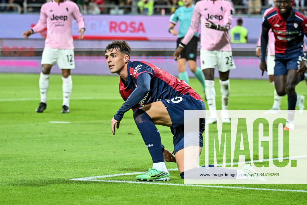 IPA89566261 - Daniel Maldini of Cagliari Calcio, Exultation, Joy, Celebration After Scoring a Goal, During the Cagliari Calcio vs. Juventus FC Italian Serie A Soccer Match in Cagliari, Italy