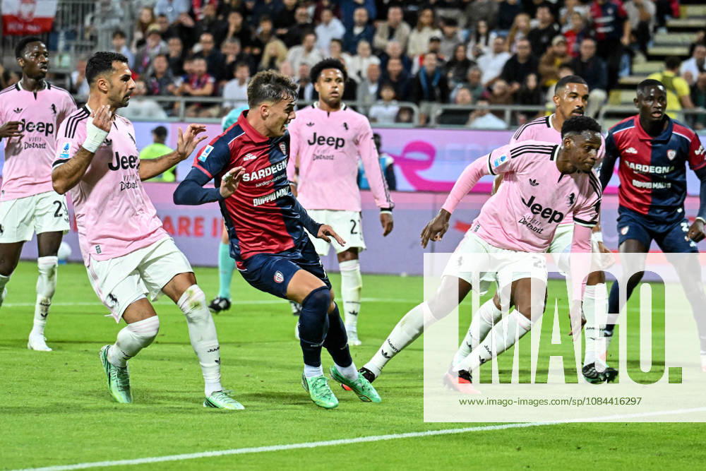 IPA89566272 - Daniel Maldini of Cagliari Calcio, Goal during the Cagliari Calcio vs. Juventus FC Italian Serie A soccer match in Cagliari, Italy