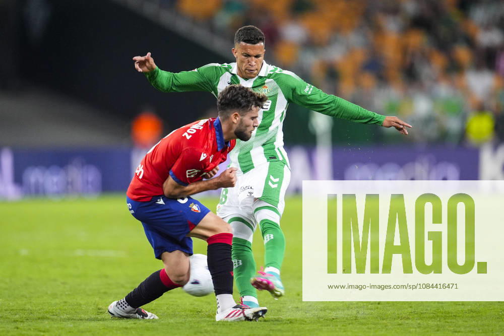 Nelson Deossa of Real Betis Balompie in action during the Spanish league, LaLiga EA Sports, football match played between Real Betis and CA Osasuna at La Cartuja stadium on October 11, 2026, in Sevilla, Spain. Real Betis V CA Osasuna - LaLiga EA Sports - ZUMAa181 20261011_zaa_a181_327