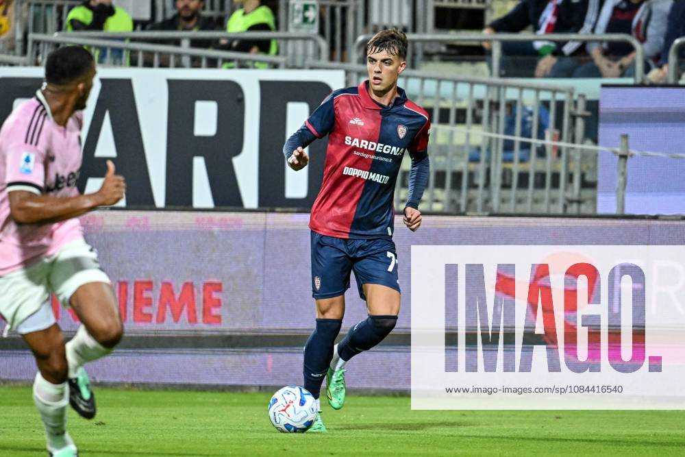 IPA89566274 - Daniel Maldini of Cagliari Calcio during the Cagliari Calcio vs. Juventus FC Italian Serie A soccer match in Cagliari, Italy, on October 11, 2026