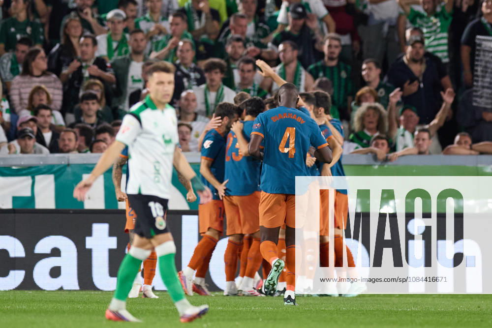 Jose Luis Garcia Pepelu of Valencia CF celebrates after scoring the team s first goal during the LaLiga EA Sports match between Real Racing Club de Santander and Valencia CF at Campos de de El Sardinero on October 11, 2026, in Santander, Spain. Real Racing Club De Santander V Valencia CF - LaLiga EA Sports - ZUMAa181 20261011_zaa_a181_349