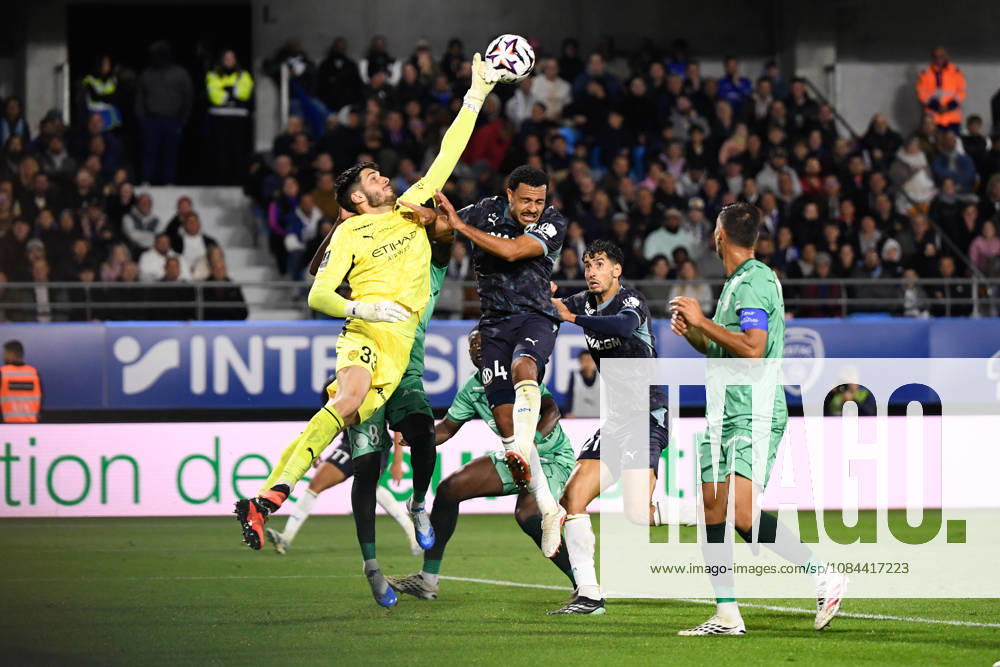 ESTAC Troyes v Olympique de Marseille - Ligue 1 McDonald s 2026 2027 CJ Egan-Riley of Marseille and Patrick Beach of Troyes during Ligue 1 McDonald s match between Troyes and Marseille at Stade de l Aube on October 11, 2026 in Troyes, France. Troyes France
