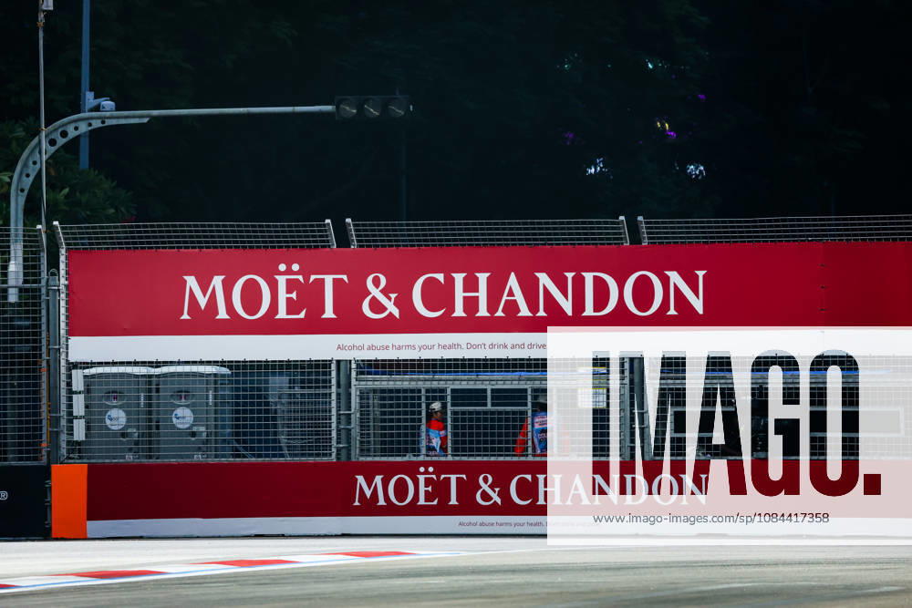 F1 - SINGAPORE GRAND PRIX 2026 Moet & Chandon branding sponsor during the 2026 Formula 1 Singapore Grand Prix, 17th round of the 2026 Formula One World Championship, WM, Weltmeisterschaft from October 9 to 11, 2026 on the Marina Bay Street Circuit, in Singapore, Singapore - SingaporeSingapore