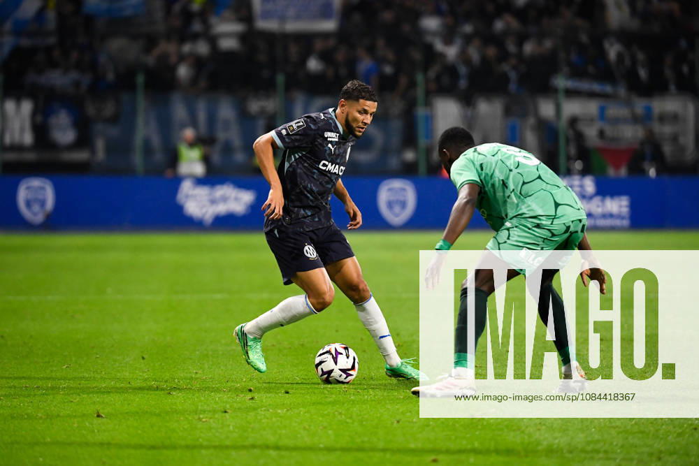 ESTAC Troyes v Olympique de Marseille - Ligue 1 McDonald s 2026 2027 Amine HARIT of Marseille and Paolo Gozzi of Troyes during Ligue 1 McDonald s match between Troyes and Marseille at Stade de l Aube on October 11, 2026 in Troyes, France. Troyes France