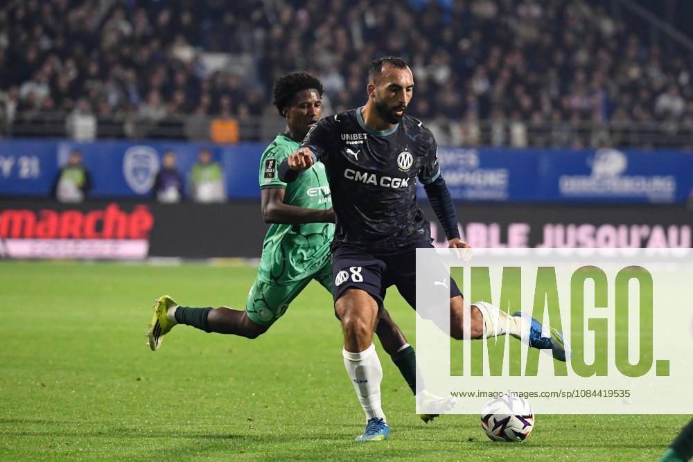 ESTAC Troyes v Olympique de Marseille - Ligue 1 McDonald s 2026 2027 Himad ABDELLI of Marseille during Ligue 1 McDonald s match between Troyes and Marseille at Stade de l Aube on October 11, 2026 in Troyes, France. Troyes France