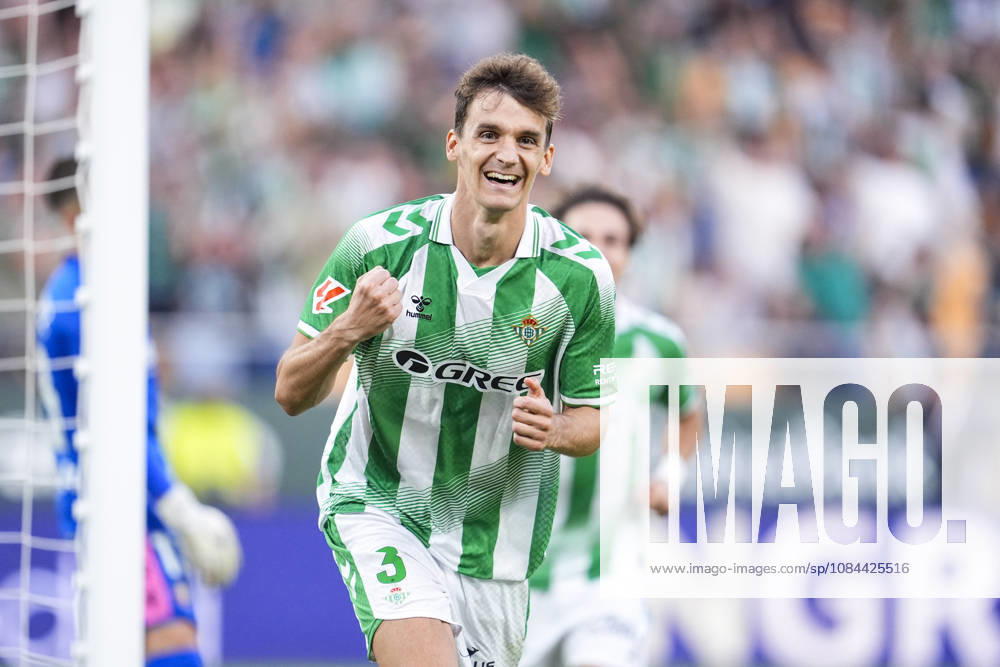 Diego Llorente of Real Betis Balompie celebrates a goal during the Spanish league, LaLiga EA Sports, football match played between Real Betis and CA Osasuna at La Cartuja stadium on October 11, 2026, in Sevilla, Spain. Sevilla Spain - ZUMAa181 20261011_zaa_a181_280