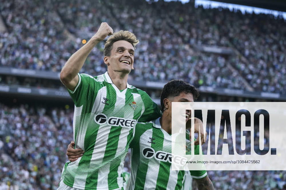 Diego Llorente of Real Betis Balompie celebrates a goal during the Spanish league, LaLiga EA Sports, football match played between Real Betis and CA Osasuna at La Cartuja stadium on October 11, 2026, in Sevilla, Spain. Sevilla Spain - ZUMAa181 20261011_zaa_a181_281