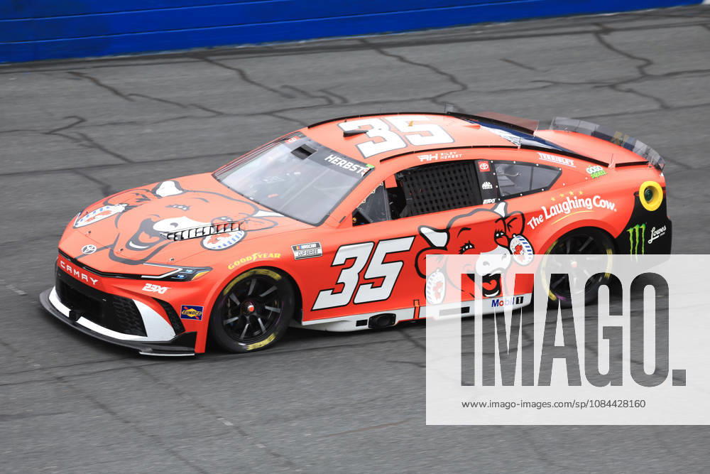CHARLOTTE, NC - OCTOBER 11: Riley Herbst ( 35 23XI Racing The Laughing Cow Toyota) races into turn 3 during the running of the NASCAR, Motorsport, USA Cup Series Playoffs Bank of America 400 race on October 11, 2026 at Charlotte Motor Speedway in Charlotte, NC. (Photo by Jeff Robinson Icon Sportswire) AUTO: OCT 11 NASCAR Cup Series Playoffs Bank of America 400 Icon26101112580400