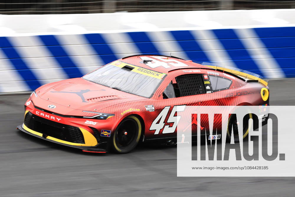 CHARLOTTE, NC - OCTOBER 11: Tyler Reddick ( 45 23XI Racing Jordan Brand Toyota) races into turn 3 during the running of the NASCAR, Motorsport, USA Cup Series Playoffs Bank of America 400 race on October 11, 2026 at Charlotte Motor Speedway in Charlotte, NC. (Photo by Jeff Robinson Icon Sportswire) AUTO: OCT 11 NASCAR Cup Series Playoffs Bank of America 400 Icon26101113410400