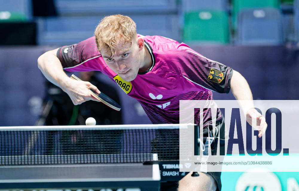 Wim Verdonschot BV Borussia Dortmund Germany (foto-ms1411) at the 2026 European Table tennis, Tischtennis Championships in Ljubljana LJUBLJANA, SLOVENIA - 12 OCTOBER 2026: Wim Verdonschot BV Borussia Dortmund Germany (foto-ms1411) in action at the European Table Tennis Championships in Stozice Arena, Ljubljana, Slovenia (Photo by Manfred Schillings) Ljubljana Stozice Arena Lisbon Slovenia