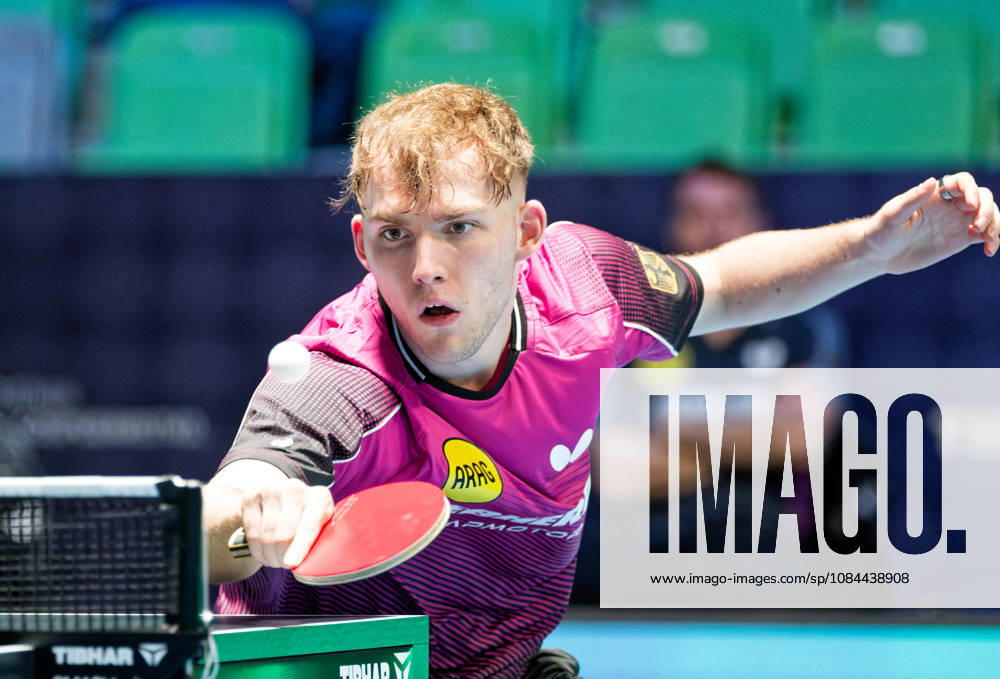 Wim Verdonschot BV Borussia Dortmund Germany (foto-ms1419) at the 2026 European Table tennis, Tischtennis Championships in Ljubljana LJUBLJANA, SLOVENIA - 12 OCTOBER 2026: Wim Verdonschot BV Borussia Dortmund Germany (foto-ms1419) in action at the European Table Tennis Championships in Stozice Arena, Ljubljana, Slovenia (Photo by Manfred Schillings) Ljubljana Stozice Arena Lisbon Slovenia