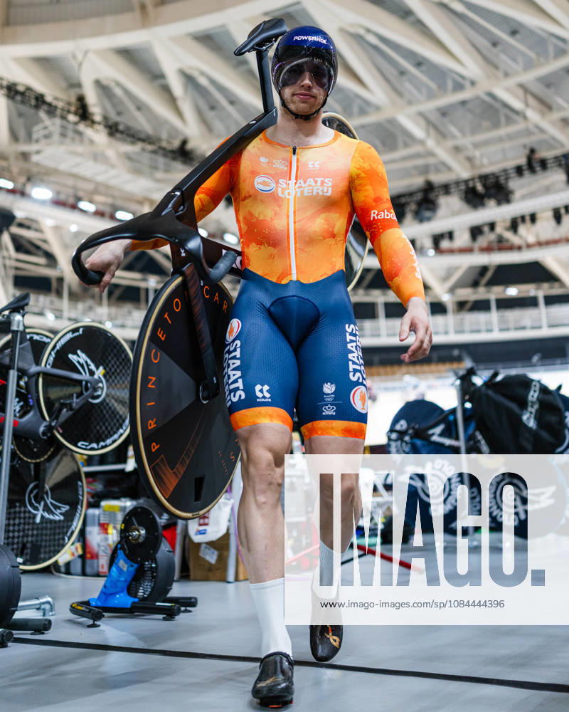 2026 Tissot UCI Track World Championships Picture by Alex Whitehead SWpix.com - 12 10 2026 - Cycling - 2026 Tissot UCI Track World Championships - Chongming Shanghai Velodrome, Shanghai, China - Training - Harrie Lavreysen of the Netherlands Shanghai Chongming Shanghai Velodrome China