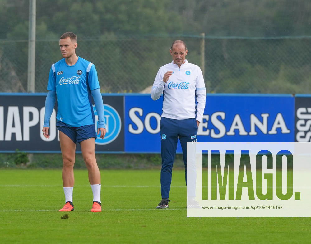 Massimiliano Allegri Head Coach of SSC Napoli During the pre-match training session for the Champions League game between Villarreal and Napoli at Castelvolturno on October 12, 2026. SSC Napoli Training Session At Castelvolturno - ZUMAs236 20261012_aap_s236_012