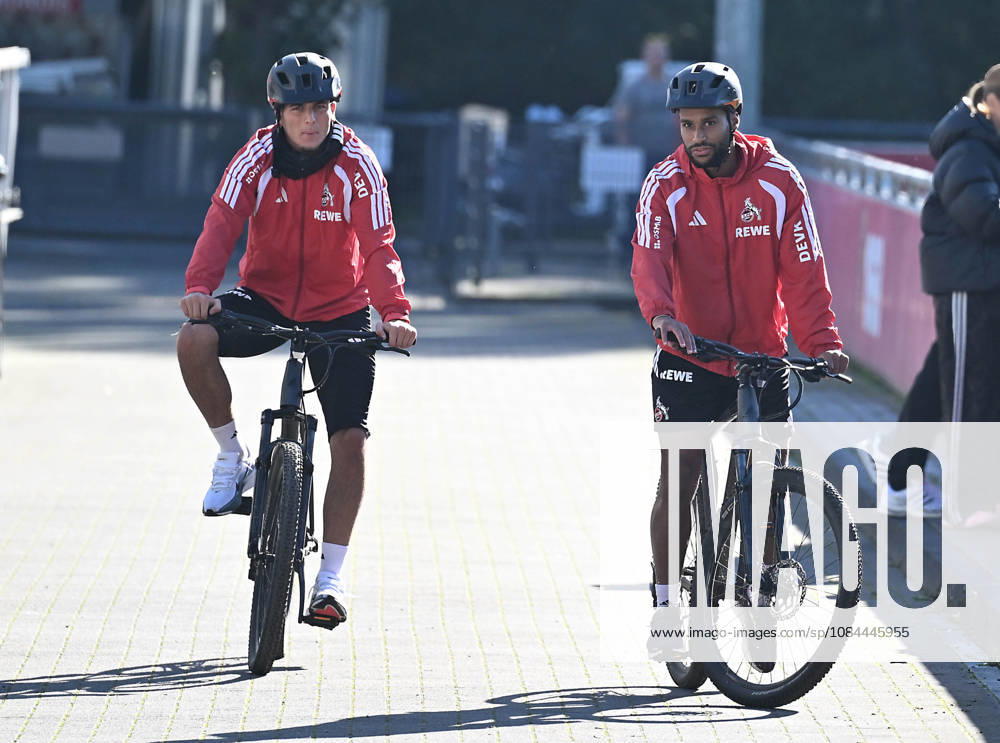 Fussball 1.Bundesliga, 1.FC Koeln . Training nach dem Rheinderby gegen Mönchengladbach. Said El Mala ( 1.FC Köln ) , links und Linton Maina , rechts . Koeln