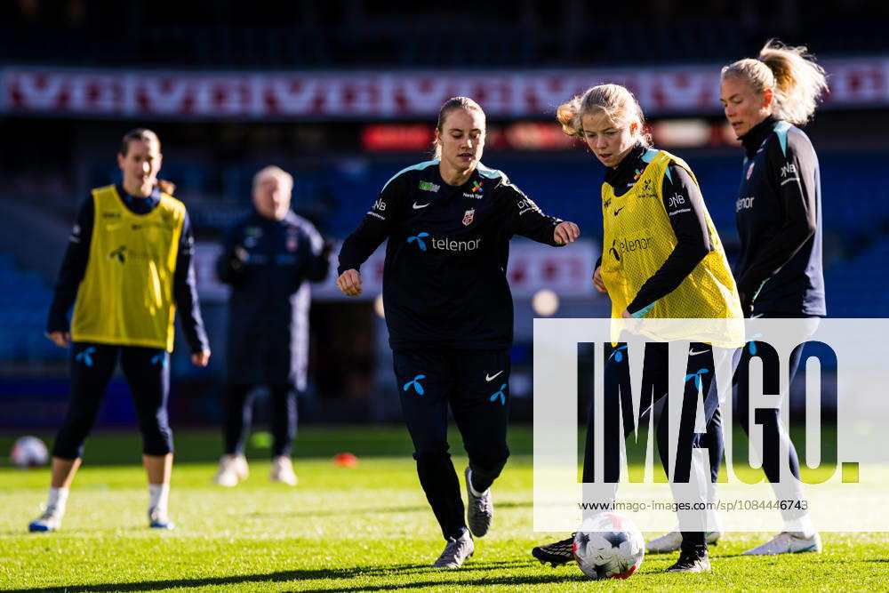 Justine Kielland of the Norwegian womens national football team during a training session on October 12, 2026 in Oslo. Photo: Marius Simensen BILDBYRAN Cop 238 bbeng dam fifa women s world cup qualifier football fotball fotboll norge norway practice soccer training trening träning