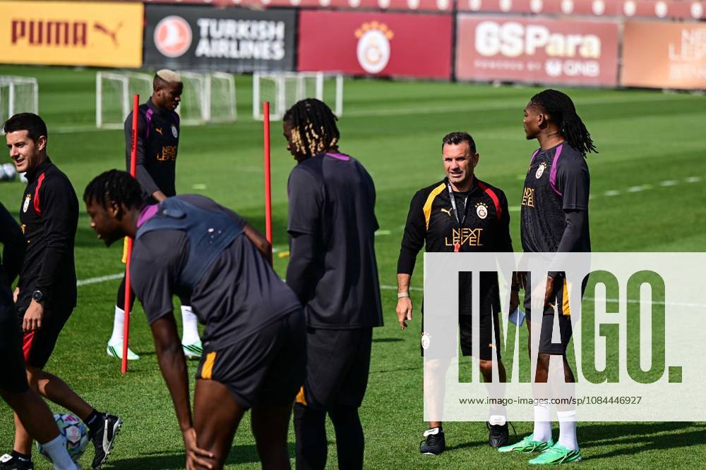 Galatasaray complete final training session in Istanbul ahead of Barcelona clash ISTANBUL, TURKIYE - OCTOBER 12: Galatasaray players complete their final training session ahead of their UEFA Champions League second-round match against Barcelona at the Kemerburgaz Metin Oktay Training Facility in Istanbul, Turkiye, on October 12, 2026. The training session, led by head coach Okan Buruk and open to the media for the first 15 minutes, began with warm-up exercises, continued with an 8-on-2 ball-possession drill and concluded with tactical preparations for the Barcelona match. Cem Tekkesinoglu Anadolu Istanbul Turkey. Editorial use only. Please get in touch for any other usage.