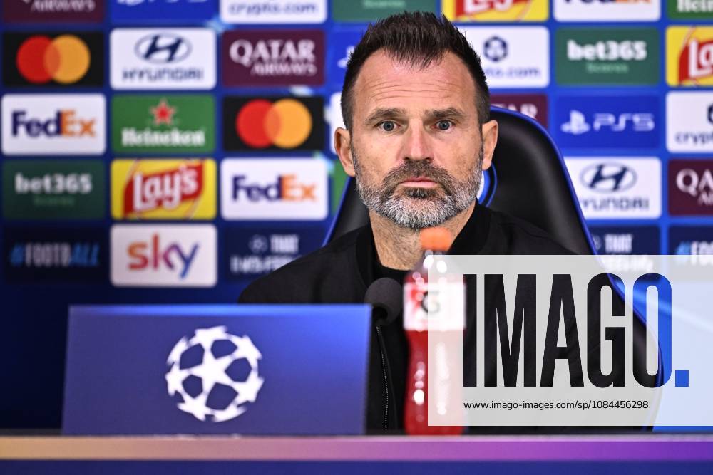 Inter Milan v Club Brugge - UEFA Champions League Media Activities 12 10 2026 MILAN, ITALY - OCTOBER 12 : Leko Ivan head coach of Club Brugge speaking with the media during a pre-match press conference, PK, Pressekonferenz ahead of the UEFA Champions League 2026 27 League Phase matchday 2 match between Inter Milan and Club Brugge on October 12, 2026 in Milan, Italy, 12 10 2026 Milan Italy