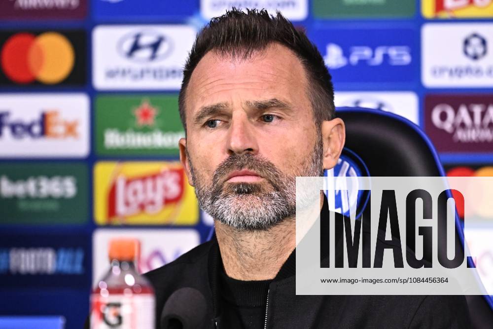 Inter Milan v Club Brugge - UEFA Champions League Media Activities 12 10 2026 MILAN, ITALY - OCTOBER 12 : Leko Ivan head coach of Club Brugge speaking with the media during a pre-match press conference, PK, Pressekonferenz ahead of the UEFA Champions League 2026 27 League Phase matchday 2 match between Inter Milan and Club Brugge on October 12, 2026 in Milan, Italy, 12 10 2026 Milan Italy