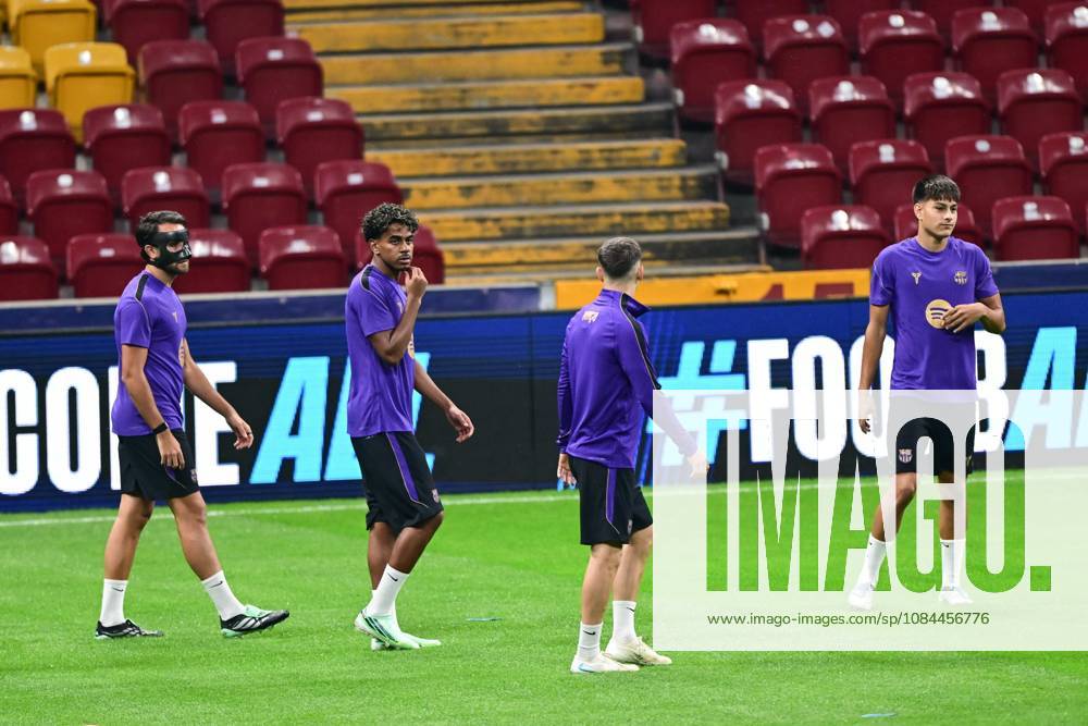 Barcelona complete preparations for Champions League clash with Galatasaray in Istanbul ISTANBUL, TURKIYE - OCTOBER 12: Barcelona players take part in a training session at RAMS Park as they complete preparations for their UEFA Champions League Week 2 match against Galatasaray, on October 12, 2026 in Istanbul, Turkiye. The session was led by head coach Hansi Flick, with the opening 15 minutes made available to members of the media ahead of the match. Cem Tekkesinoglu Anadolu Istanbul Turkey. Editorial use only. Please get in touch for any other usage.