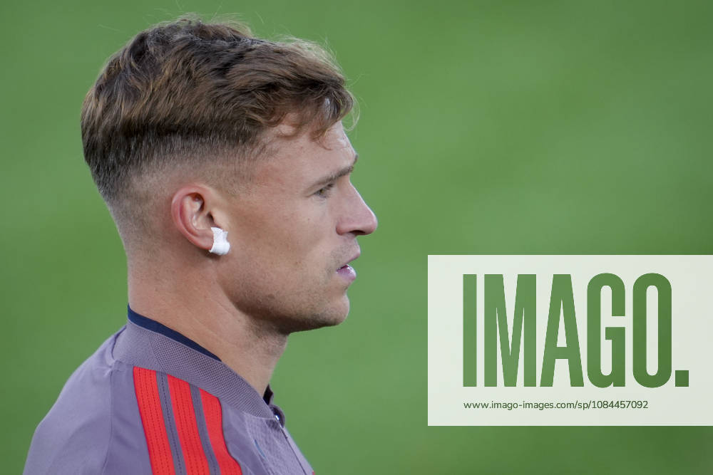 Soccer, Champions League 2026–2027, Viking, Bayern Munich, Stavanger, October 12, 2026: Bayern Munich s Joshua Kimmich trains at Lyse Arena in Stavanger, the day before the Champions League match between Viking and Bayern Munich. Photo: Lise Aserud, NTB, Stavanger, Norway. . RESTRICTED USE FOR BETTING COMPANIES.