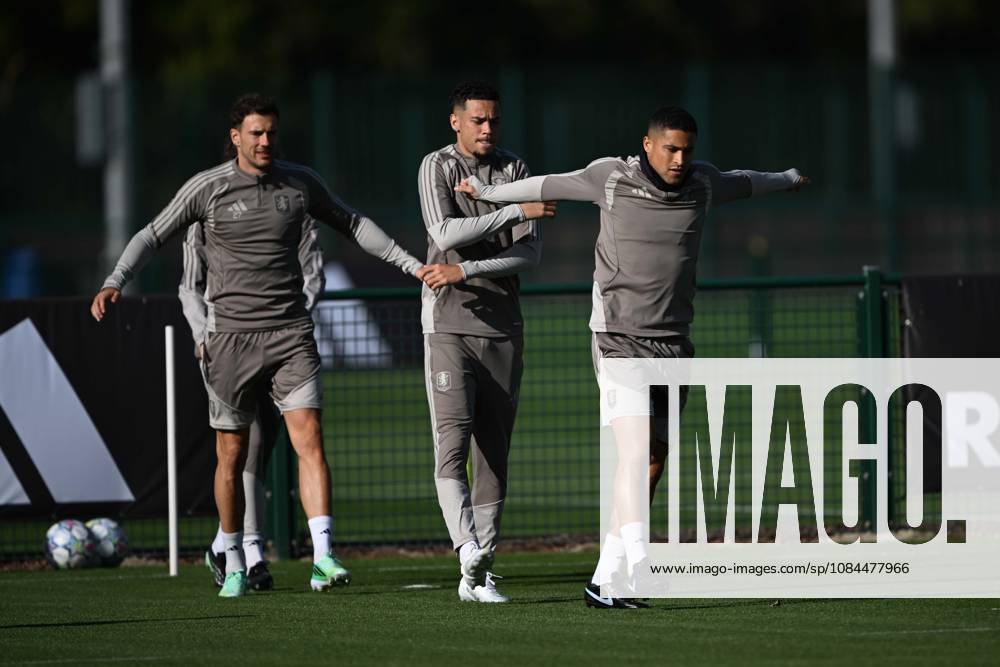 Aston Villa completes preparations for UCL clash against Fenerbahce TAMWORTH, UNITED KINGDOM - OCTOBER 13: Aston Villa team completes its preparations for the UEFA Champions League second matchday against Fenerbahce with a training session at the Bodymoor Heath Training Ground, in Tamworth, United Kingdom on October 13, 2026. Rasid Necati Aslim Anadolu Tamworth United Kingdom. Editorial use only. Please get in touch for any other usage.
