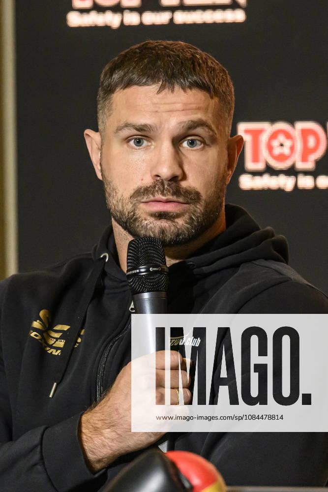 Im Bild v.l.: Roman Fress – WBO-Inter-Continential-Champion, GER, Magdeburg, SES, Erste Pressekonferenz vor der SES-Box-Gala am Samstag, 14. November 2026, Messe Magdeburg, 13.10.2026,