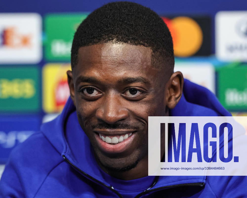 UEFA Champions League press conference, PK, Pressekonferenz and open training Matchday 2 of 8 Manchester City v Paris Saint-Germain Ousmane Dembele of Paris Saint-Germain speaks during the UEFA Champions League press conference and open training Matchday 2 of 8 Manchester City vs Paris Saint-Germain at City Football Academy, Manchester, United Kingdom on 13 October 2026 (Photo by Mark Cosgrove News Images) Manchester City Football Academy Greater Manchester United, ManU Kingdom