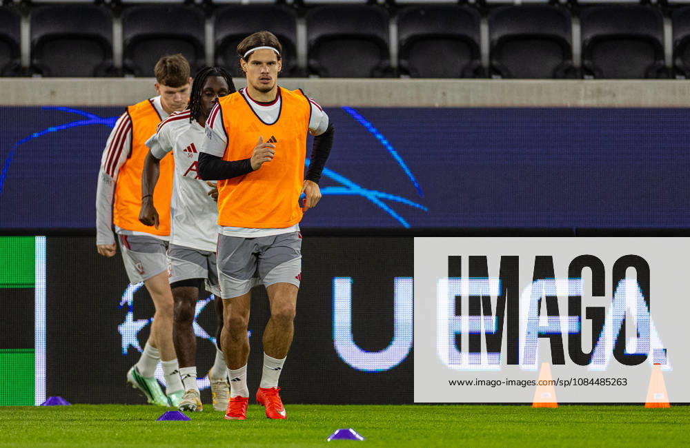 Football - UEFA Champions League - LASK v Liverpool FC - MD-1 LINZ, AUSTRIA - Tuesday, October 13, 2026: Liverpool d Milos Kerkez during a training session ahead of the UEFA Champions League 2026 27 League Phase MD2 match between LASK and Liverpool FC at the Oberösterreich Arena. (Photo by David Rawcliffe Propaganda) LINZ Oberösterreich Arena UPPER AUSTRIA AUSTRIA