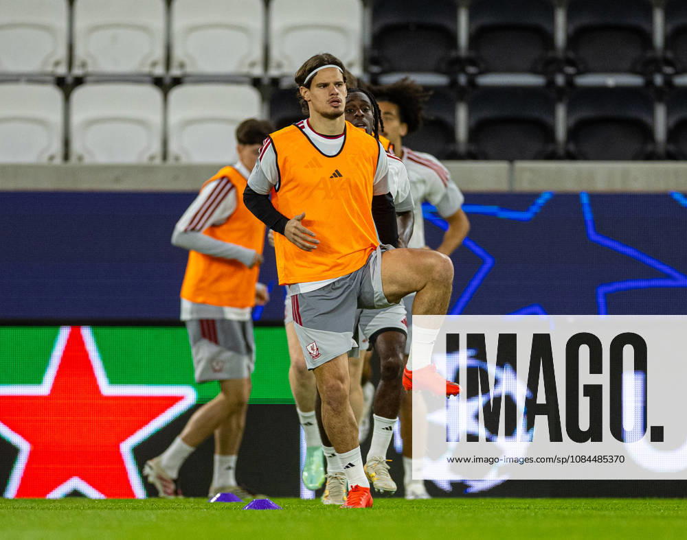 Football - UEFA Champions League - LASK v Liverpool FC - MD-1 LINZ, AUSTRIA - Tuesday, October 13, 2026: Liverpool s Milos Kerkez during a training session ahead of the UEFA Champions League 2026 27 League Phase MD2 match between LASK and Liverpool FC at the Oberösterreich Arena. (Photo by David Rawcliffe Propaganda) LINZ Oberösterreich Arena UPPER AUSTRIA AUSTRIA