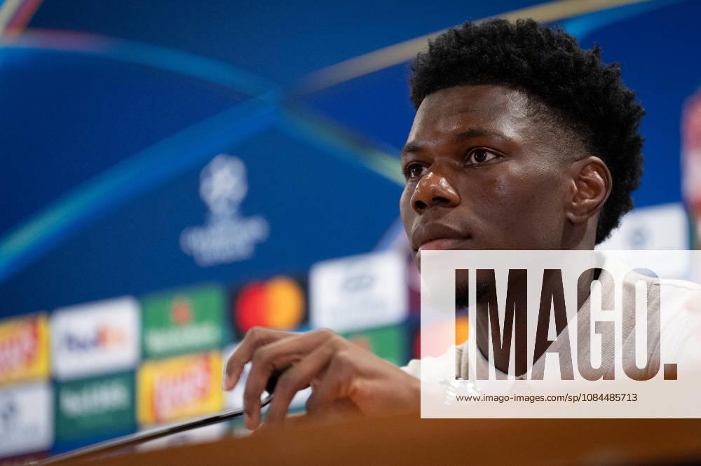 Real Madrid C.F. Training Session And press conference, PK, Pressekonferenz - UEFA Champions League 2026 27 League Phase MD2 Aurelien Tchouameni of Real Madrid CF speaks to the media during the press conference on day ahead of the UEFA Champions League 2026 27 League Phase MD2 at at Olympic Stadium on October 13, 2026 in Rome, Italy Rome Olympic Stadium Lazio Italy