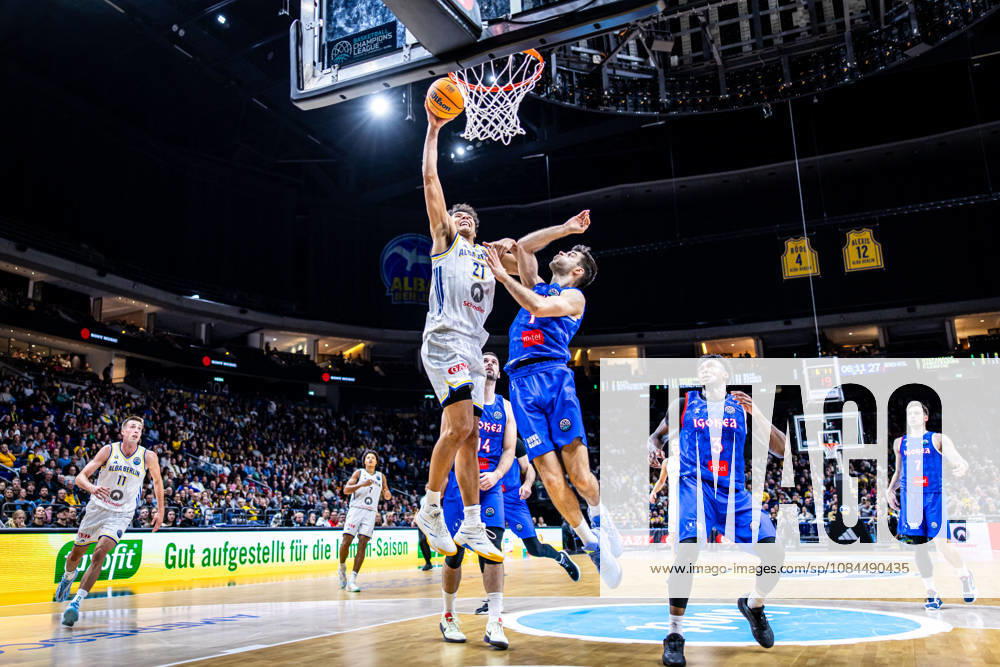 Basketball Berlin 13.10.2026 Saison 2026 2027 FIBA BCL Regular Season Group G Basketball Championsleague Alba Berlin - Igokea m:tel Aleksandrovac Brandon Angel (Alba Berlin, No.21)