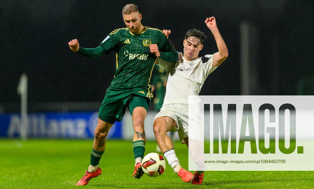 Fussball - Saison 2026 2027 - Regionalliga Bayern - 14. Spieltag: SC Eltersdorf - SV Wacker Burghausen - JoTe - - Tom Feulner (23, SC Eltersdorf ) Noah Wagner (8, SV Wacker Burghausen )