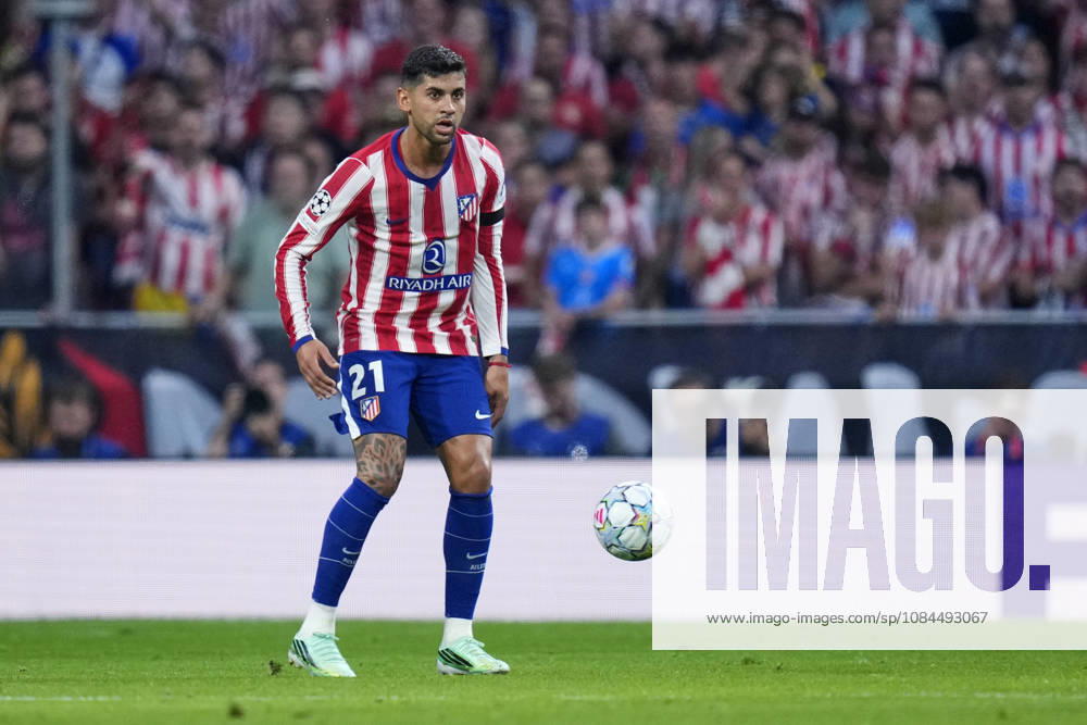 ESP: Atletico de Madrid v Manchester United, ManU FC. UEFA Champions League. Matchday 2. Cristian Romero of Atletico de Madrid during the UEFA Champions League match between Atletico de Madrid and Manchester United FC played at Riyadh Metropolitano Stadium on 13 Oct 2026 in Barcelona, Spain. kpng
