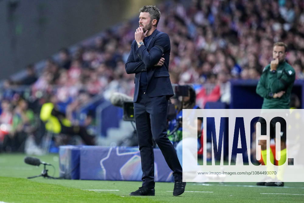 ESP: Atletico de Madrid v Manchester United, ManU FC. UEFA Champions League. Matchday 2. Michael Carrick, head coach of Manchester United during the UEFA Champions League match between Atletico de Madrid and Manchester United FC played at Riyadh Metropolitano Stadium on 13 Oct 2026 in Barcelona, Spain. kpng
